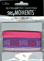Ribbon Borders, Peel n Stick,  DIVA, scrapbook (My Moments)<br><font color=red>Save 25%</font>