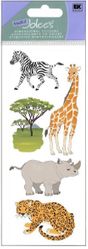 Safari Animals, A Touch of Jolee, school scrapbook stickers (Jolee's Boutique)