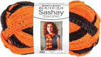Sashay Team Spirit Yarn, Orange/Black (RED HEART Boutique)