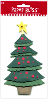Christmas - Scalloped tree, Cardstock scrapbook stickers (Paper Bliss) 