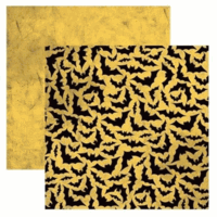 Scare Tactics Collection, Bat Crush, Double-sided, scrapbook paper (Reminisce)