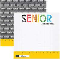 School Memories Collection, Senior, double-sided, scrapbook paper (Scrapbook Customs) 