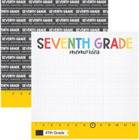 School Memories Collection, Seventh Grade, double-sided, scrapbook paper (Scrapbook Customs) 