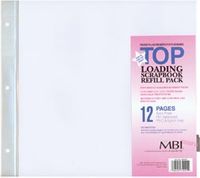 Scrapbook Refill Pages, 12" x 12", top-loading sheets, 6 refills (MBI)