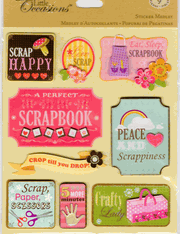 Scrapbooking, hobby & craft, Sticker Medley, 3D scrapbook stickers (K&Company)