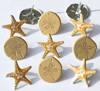 Sea Shore, scrapbook brads, 12/pk (Eyelet Outlet)