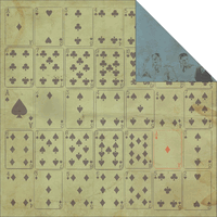 Sears and Son Collection, Gentlemen, playing cards scrapbook cardstock (Kaisercraft)<br><font color=red>50% off</font>