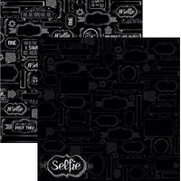 Selfie, double-sided, scrapbook paper (Reminisce)<br><font color=red>25% off</font>
