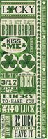 Shamrock Collection, Combo Stickers, St. Patrick's Day & Irish, 4x12", cardstock die-cut scrapbook stickers (Reminisce) 