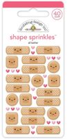 Shape Sprinkles, All Better, Adhesive Glossy Enamel Shapes (Doodlebugs)