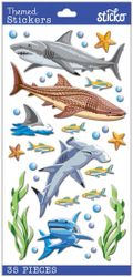 Sharks, scrapbook stickers (Sticko)<br><font color=red>33% off</font>