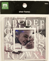 Sheer Frames -Letters, scrapbook embellishment (Making Memories)