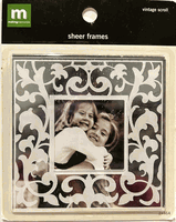 Sheer Frames - Vintage Scroll, scrapbook embellishment (Making Memories)