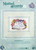 Matted Accents, Bell Wedding Record, cross stich kit & Mat (Dimensions)<br><font color=red>25% off</font>