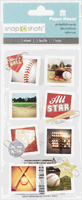 Snap Shots, Baseball, 3D scrapbook stickers (Paper House)
