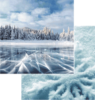 Snow Day Collection, Blue Ice, winter double sided, scrapbook cardstock (Reminisce)