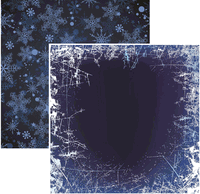 Snowflake Ridge Collection, Let It Snow, double sided, scrapbook cardstock (Reminisce)