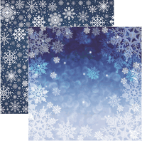 Snowflake Ridge Collection, Snow Day, double sided, scrapbook cardstock (Reminisce)
