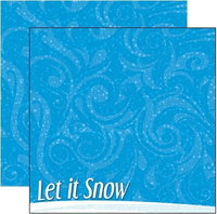 Snowflakes, Let it Snow, double-sided, Winter scrapbook paper (Reminisce)<br><font color=red>50% off</font>
