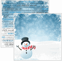 Snowman Winter Adventure, double-sided, scrapbook paper (Scrapbook Customs)