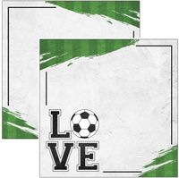 Soccer Love, double-sided 12x12" scrapbook paper (Scrapbook Customs)