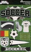 Soccer, Real Sports Collection, dimensional scrapbook stickers (Reminisce)