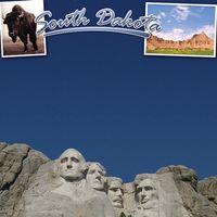 South Dakota, Mount Rushmore, Travel, States, scrapbook paper (Stamping Station)