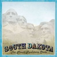 South Dakota Vintage, States scrapbook paper (Stamping Station)
