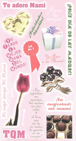 Spanish language Stickers (etiquetas engomadas espa�olas) Mother's Day (Arte Latin-Oh)