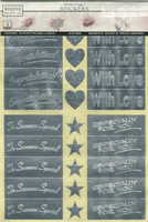 Special Greetings, silver foil scrapbook stickers (Webster's Pages)<br><font color=red>50% off</font>