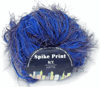 Spike Print Yarn, Blue Print, specialty knit & crochet yarn (NY Yarns)<br><font color=red>Close Out<br>50% off</font>
