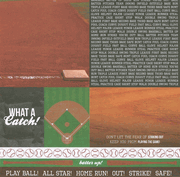 Sports Collection, Baseball Journal, scrapbook paper (Kaisercraft)<br><font color=red>25% off</font>
