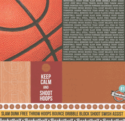 Sports Collection, Baskertball Journal, scrapbook paper (Kaisercraft)<br><font color=red>25% off</font>