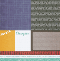 Sports Collection, Swimming Journal, scrapbook paper (Kaisercraft)<br><font color=red>25% off</font>