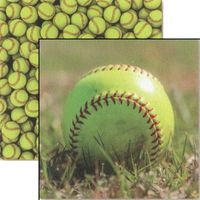 Sports, Softball scrapbook papers<br>(13_choices)