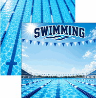 Sports, Swimming & Swim Team, scrapbook papers<br>(15_choices)