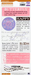 Spring Afternoon, Stickersaurus Phrase scrapbook stickers, 12"x5" (Sticko)