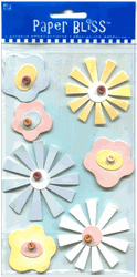 Flowers - Spring Flowers, flowers & garden, scrapbook stickers (Paper Bliss)