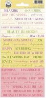 Spring Is Calling, Scrapbook cardstock stickers 4"X9" (P13)