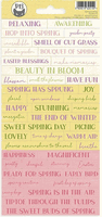 Spring Is Calling, Scrapbook cardstock stickers 4"X9" (P13)