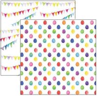 Spring Time Collection, Happy Easter, double-sided, scrapbook paper (Reminisce)<br><font color=red>25% off</font>