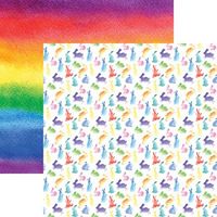 Springtime Collection, Watercolor Bunnies, double-sided, scrapbook paper (Reminisce)