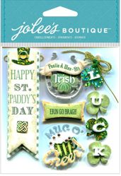 St Patrick's Day, scrapbook stickers<br>(6_choices)