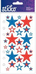 4th of July Stars, scrapbook stickers (Sticko)<br><font color=red>33% off</font>
