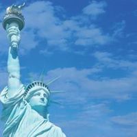 Statue of Liberty, New York & tourist scrapbook paper (Sugar Tree)
