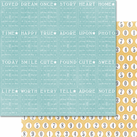 Summer Stories Collection, Bingo, double-sided, game scrapbook paper (Teresa Collins)<br><font color=red>50% off</font>