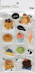 Sweet Desserts, 3D scrapbook stickers 4x7" (Recollections)<br><font color=red>40% off</font>
