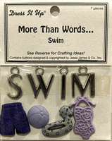 More Than Words - Swim, scrapbook embellishments (Dress it Up)
