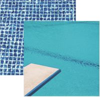 Swim Team Collection, Spring Board, swim & dive, double-sided, scrapbook paper (Reminisce)