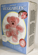 Teddy Bear, Pink, Huggable, 14" tall, Latch Hook kit #36114 (MCG)<br><font color=red>ALMOST SOLD OUT</font>